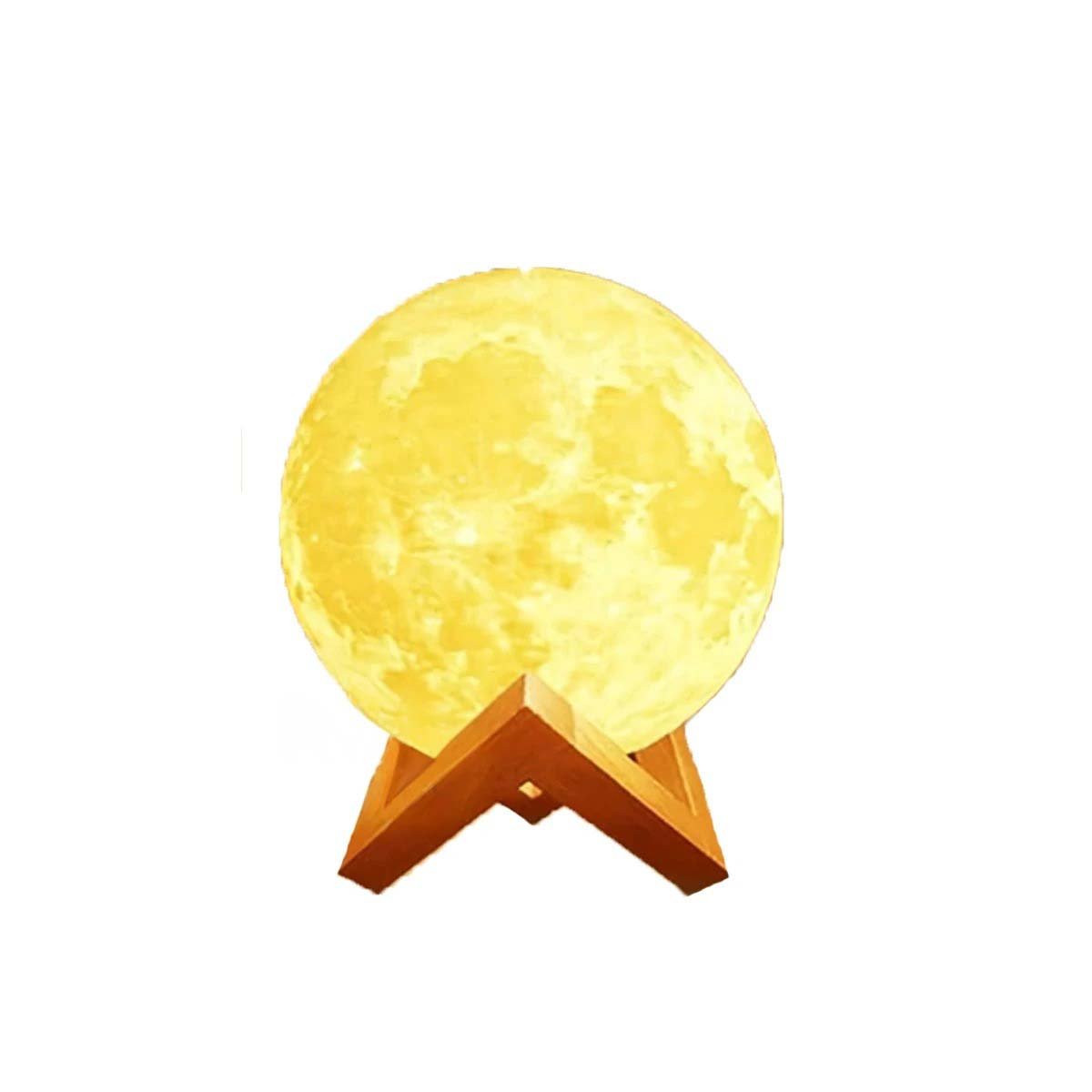 NEBULIZADOR LAMPARA DECORATIVA EN FORMA DE LUNA PARA HOGAR MODERNO Y+REGALO STICKER - 1