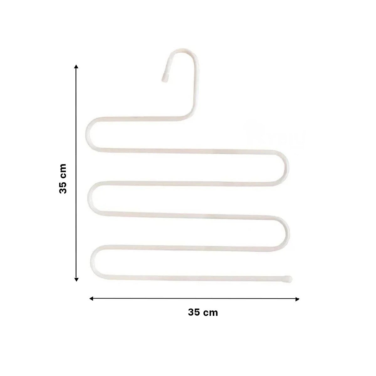 PERCHERO MULTIFUNCIONAL TIPO S SOPORTE PRACTICO PARA ROPA BLANCO HOGAR TOP Y+LIGAS REGALO - 4