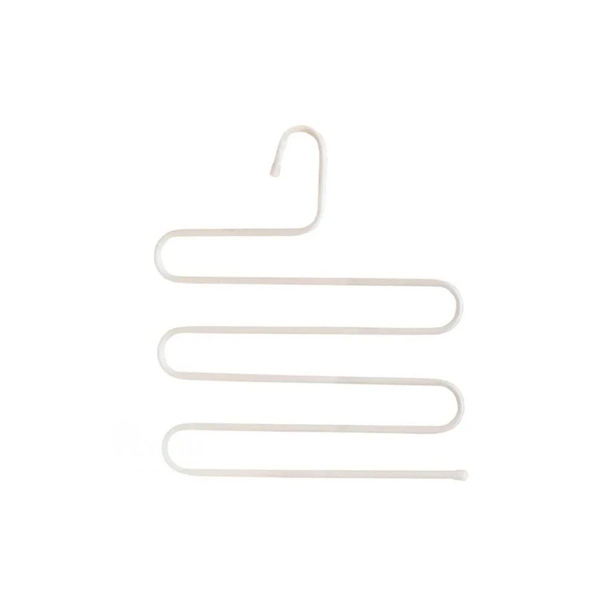 PERCHERO MULTIFUNCIONAL TIPO S SOPORTE PRACTICO PARA ROPA BLANCO HOGAR TOP Y+LIGAS REGALO - 5