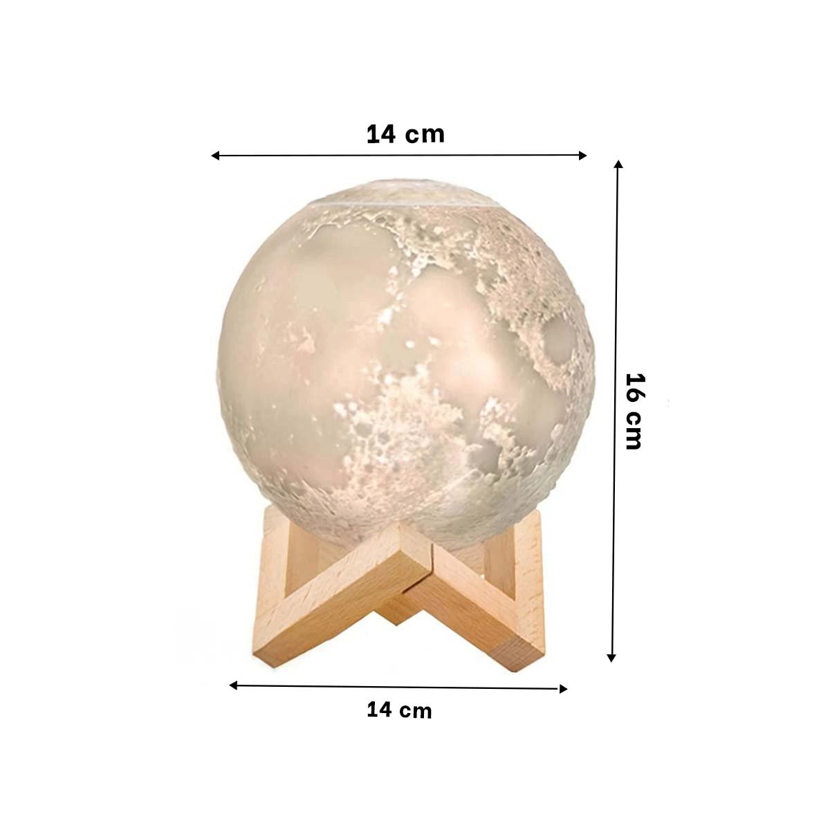 PACK2 DECORACION HUMIDIFICANTE CON LAMPARA LUNAR PARA SALA Y DORMITORIO Y+REGALO STICKER - 4