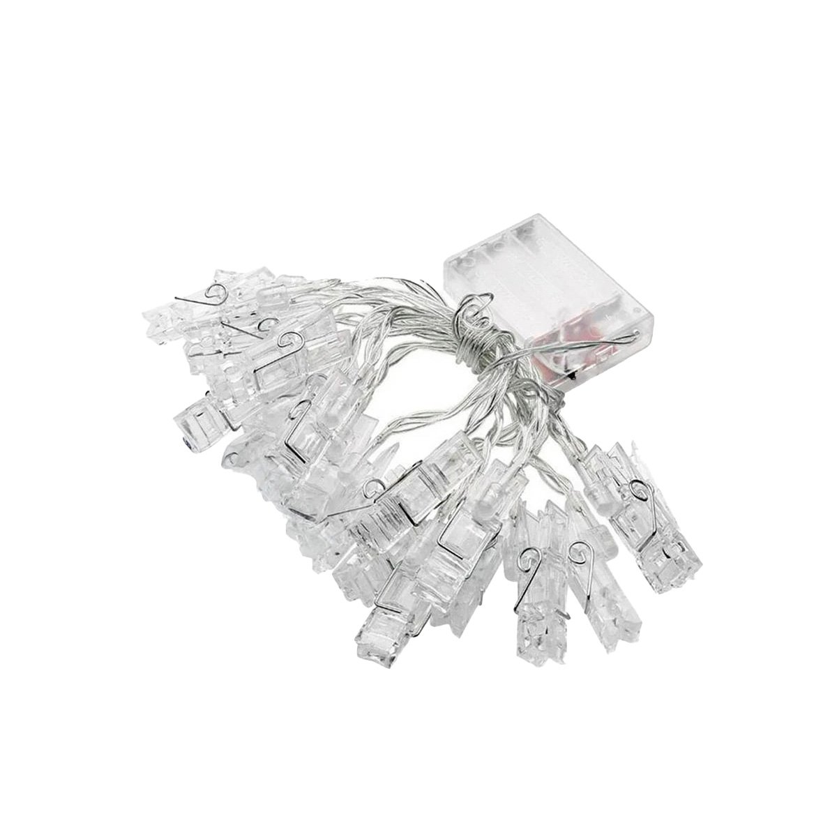 PACK4 FIESTA LED CON 20 CLIPS PARA FOTOS 3 METROS MULTICOLOR PARA CASA Y HOGAR Y+PAPEL REGALO - 3