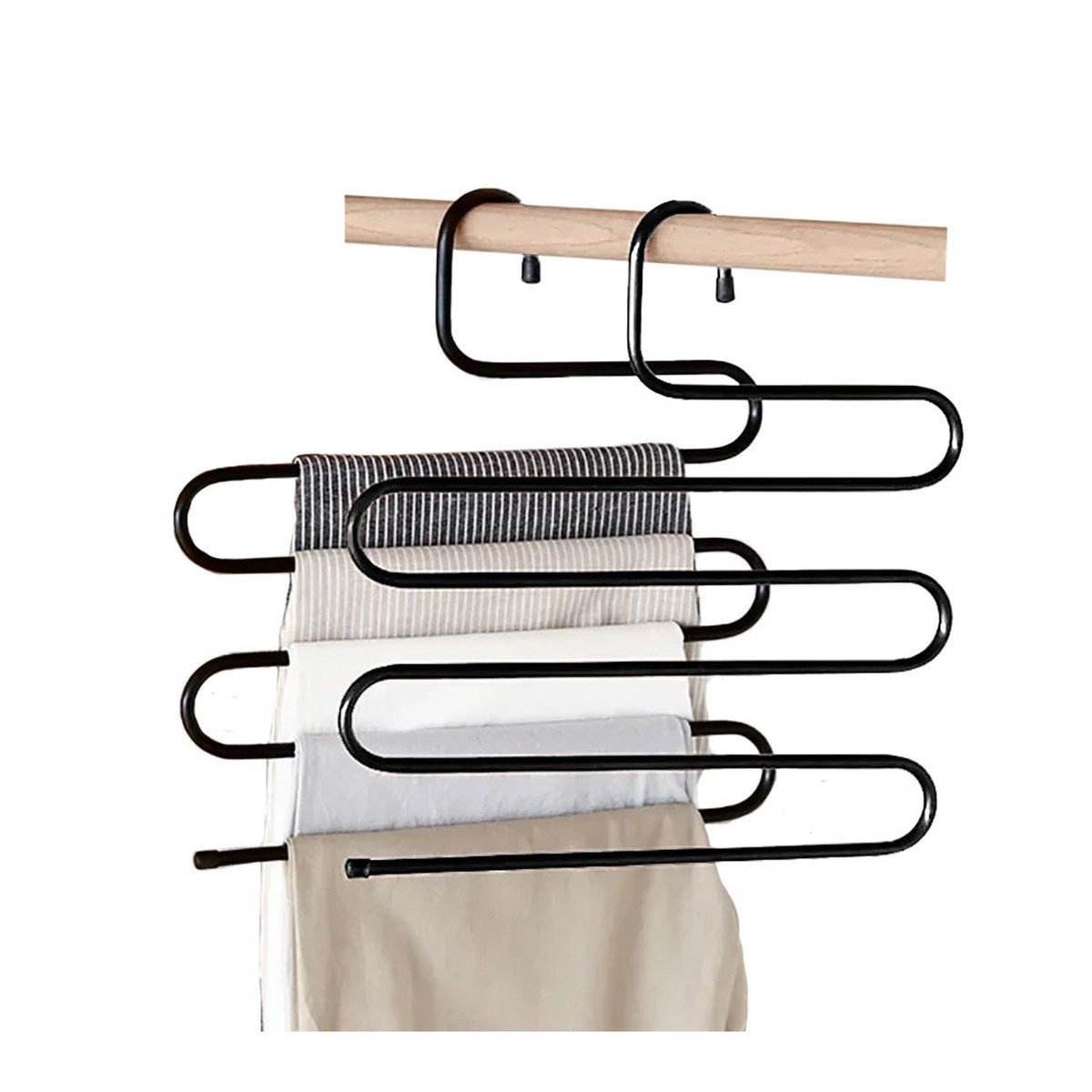 PACK6 EQUIPO COLGANTE TIPO S ORGANIZADOR PARA ACCESORIOS NEGRO Y+REGALO STICKER - 2