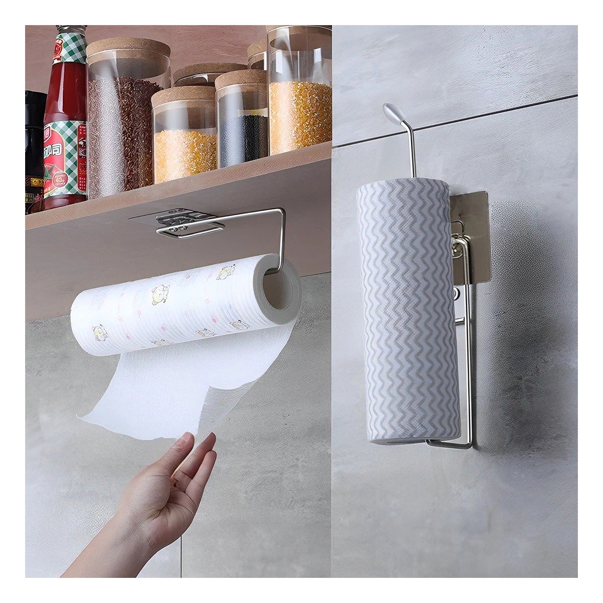 PACK6 CONTENEDOR INDIVIDUAL DE PAPEL TOALLA DISENO COMPACTO FUNCIONAL COCINA HOGAR - 2