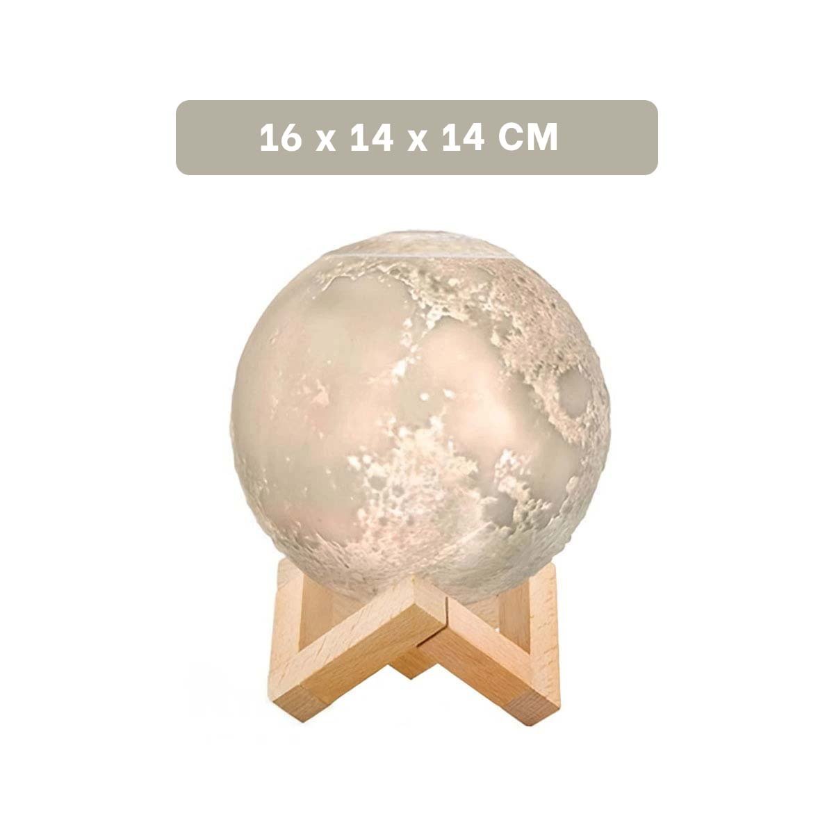 DIFUSOR LAMPARA HUMIDIFICANTE EN FORMA DE LUNA PARA DECORACION DE HOGAR - 4