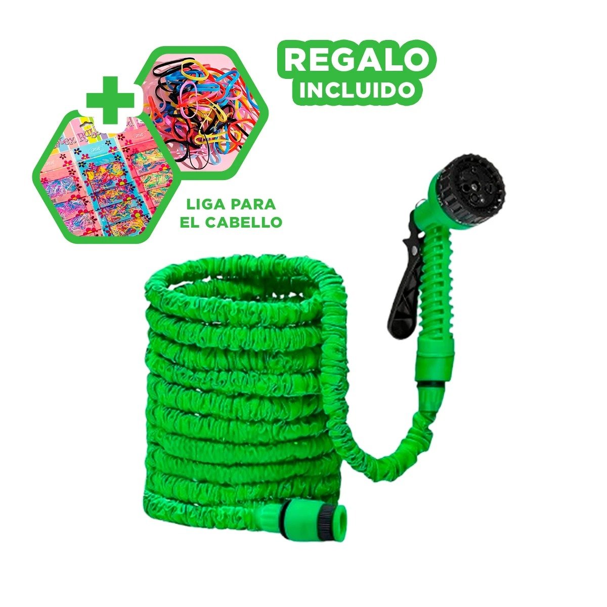 LINEA EXPANDIBLE PARA RIEGO PRACTICO Y LIMPIEZA EXTERIOR DEL HOGAR FAMILIAR Y+LIGAS REGALO - 2