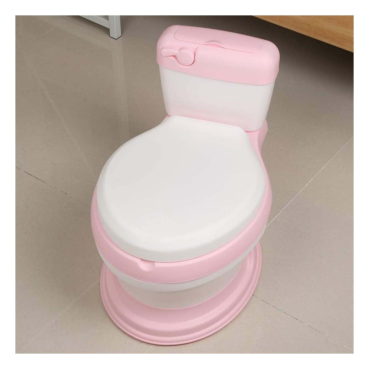 PACK4 SISTEMA SANITARIO INFANTIL ROSADO PARA CASA CON TAMANO ADECUADO Y+REGALO STICKER - 5