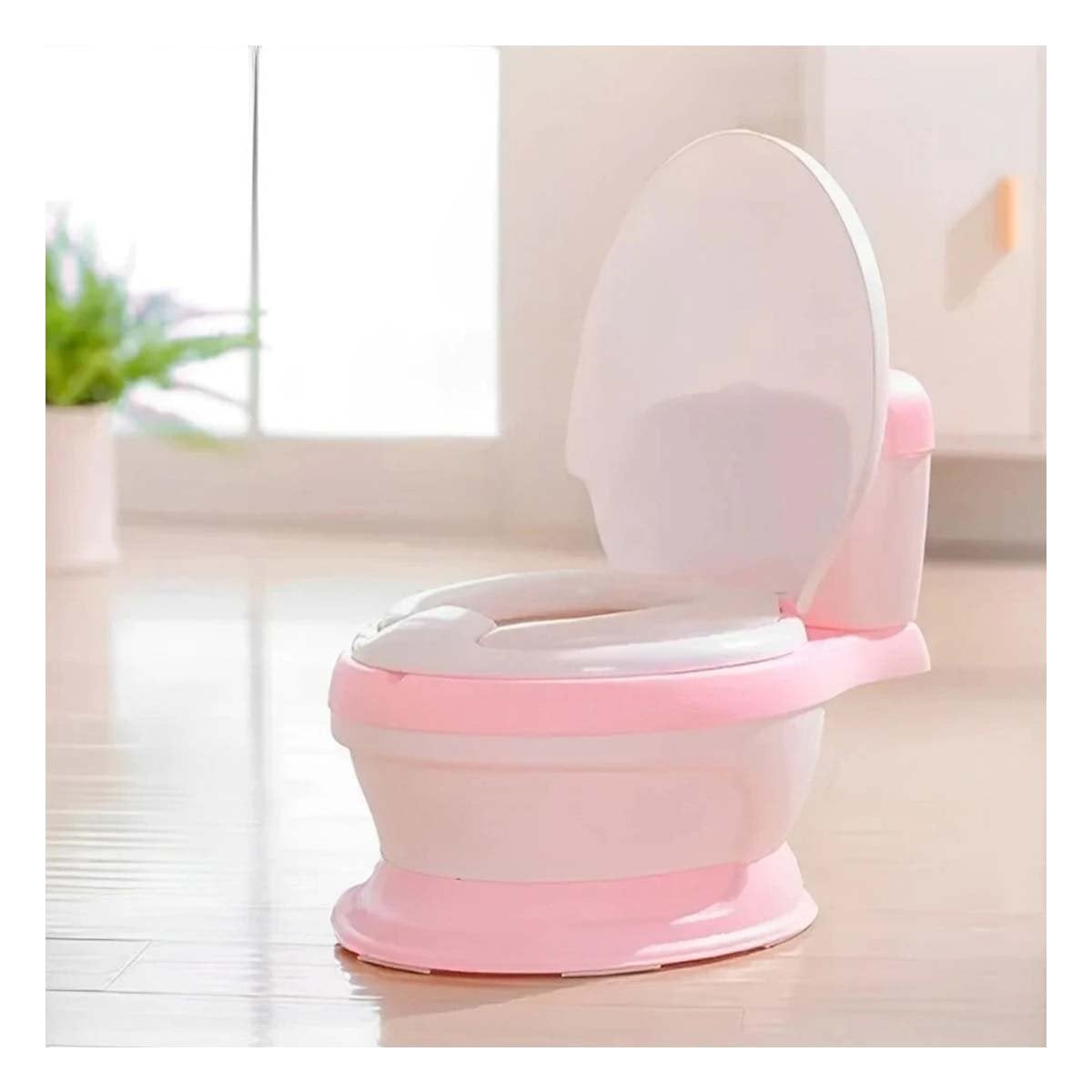 EXCUSADO INFANTIL ROSADO PARA CASA CON DISENO ESTABLE FACIL DE USAR Y LIMPIAR Y+LIGAS REGALO - 3