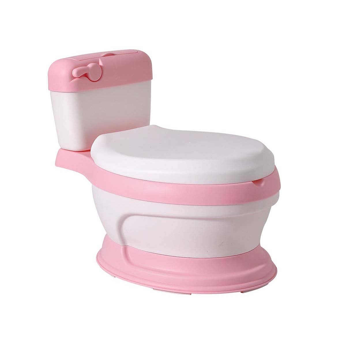 EXCUSADO INFANTIL ROSADO PARA CASA CON DISENO ESTABLE FACIL DE USAR Y LIMPIAR Y+LIGAS REGALO - 5