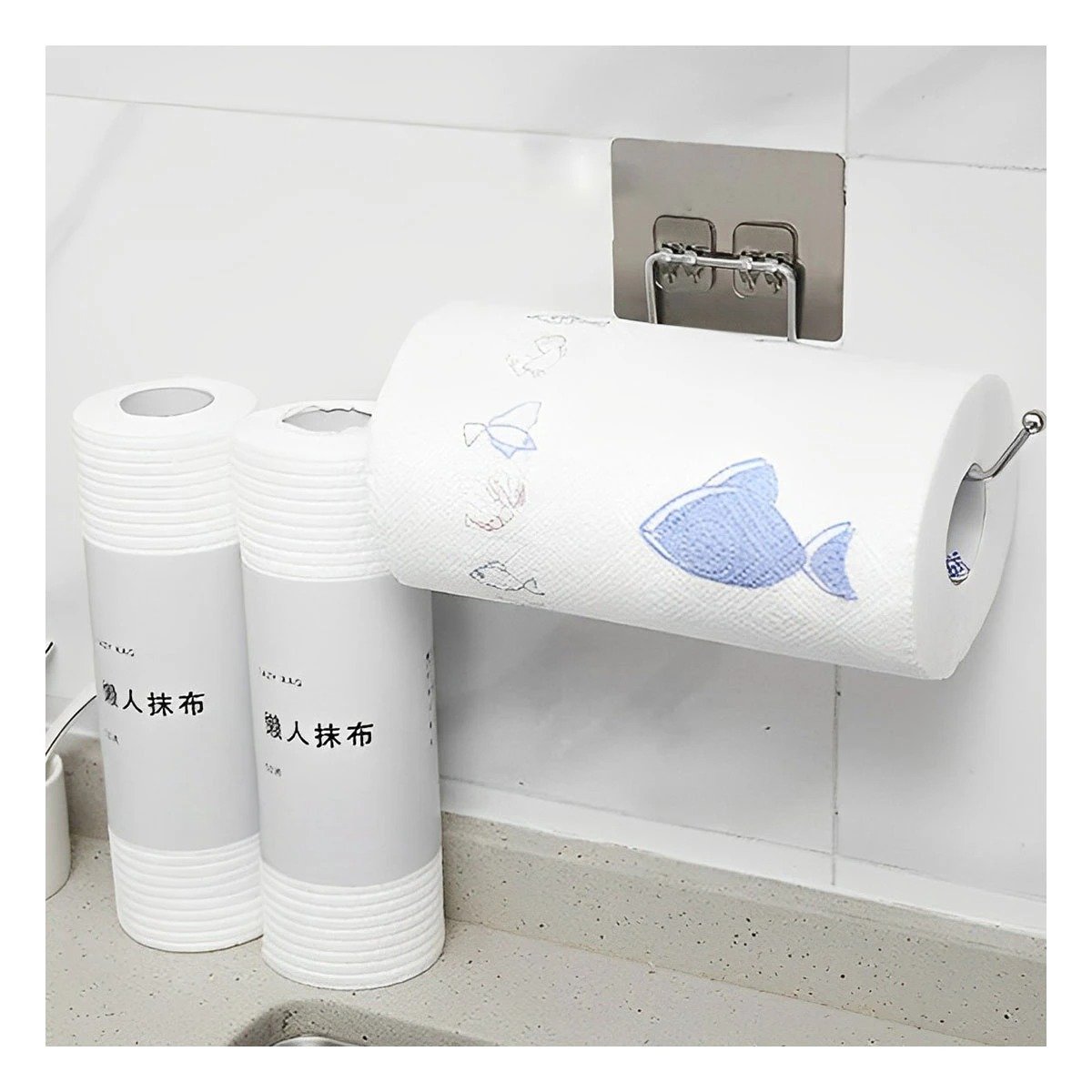 PACK6 CONTENEDOR INDIVIDUAL DE PAPEL TOALLA FUNCIONAL RESISTENTE COCINA HOGAR Y+REGALO STICKER - 3