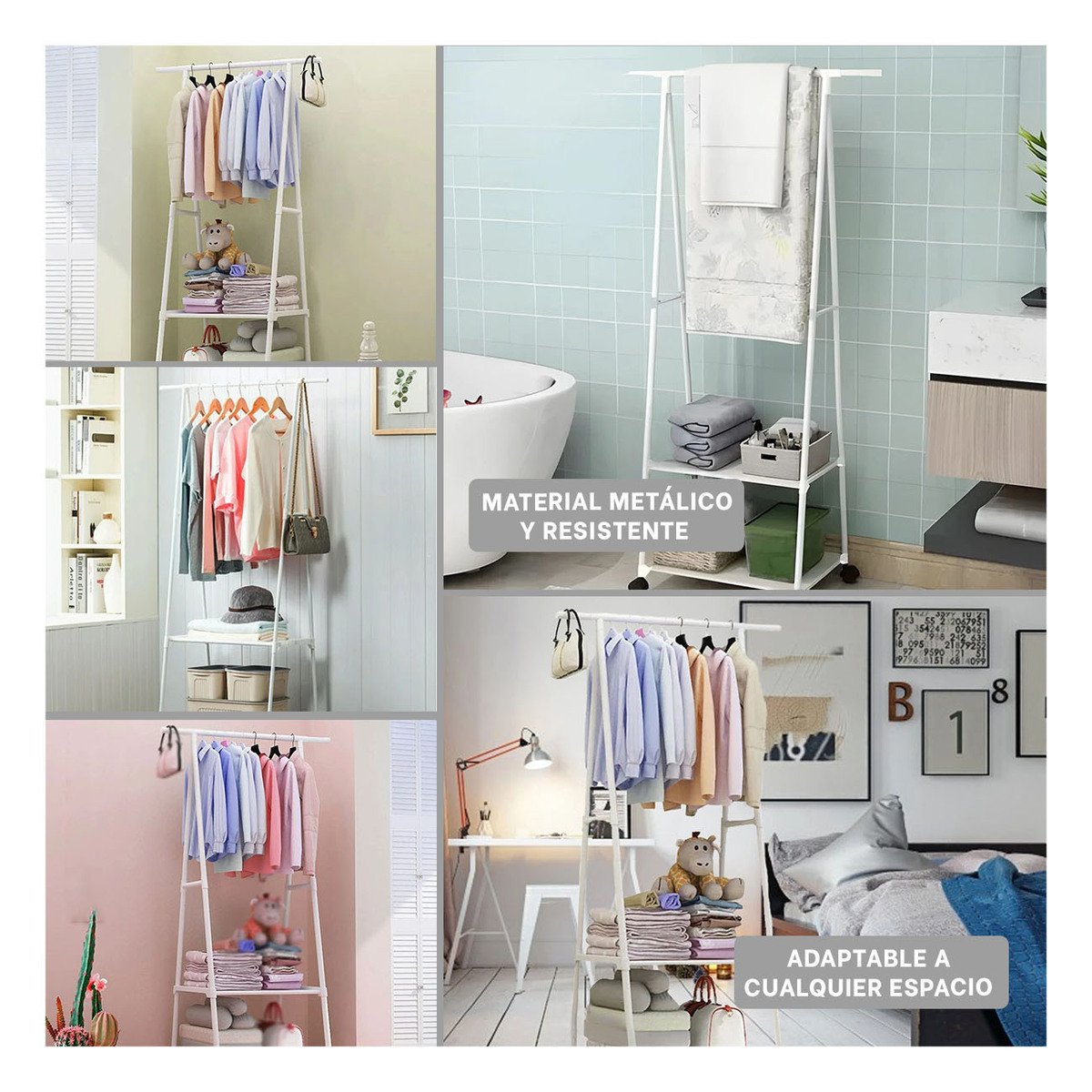 IMPLEMENTO TRIANGULAR CON RUEDAS FUNCIONAL PARA ORGANIZAR SIN ESFUERZO BLANCO Y+POST IT - 2