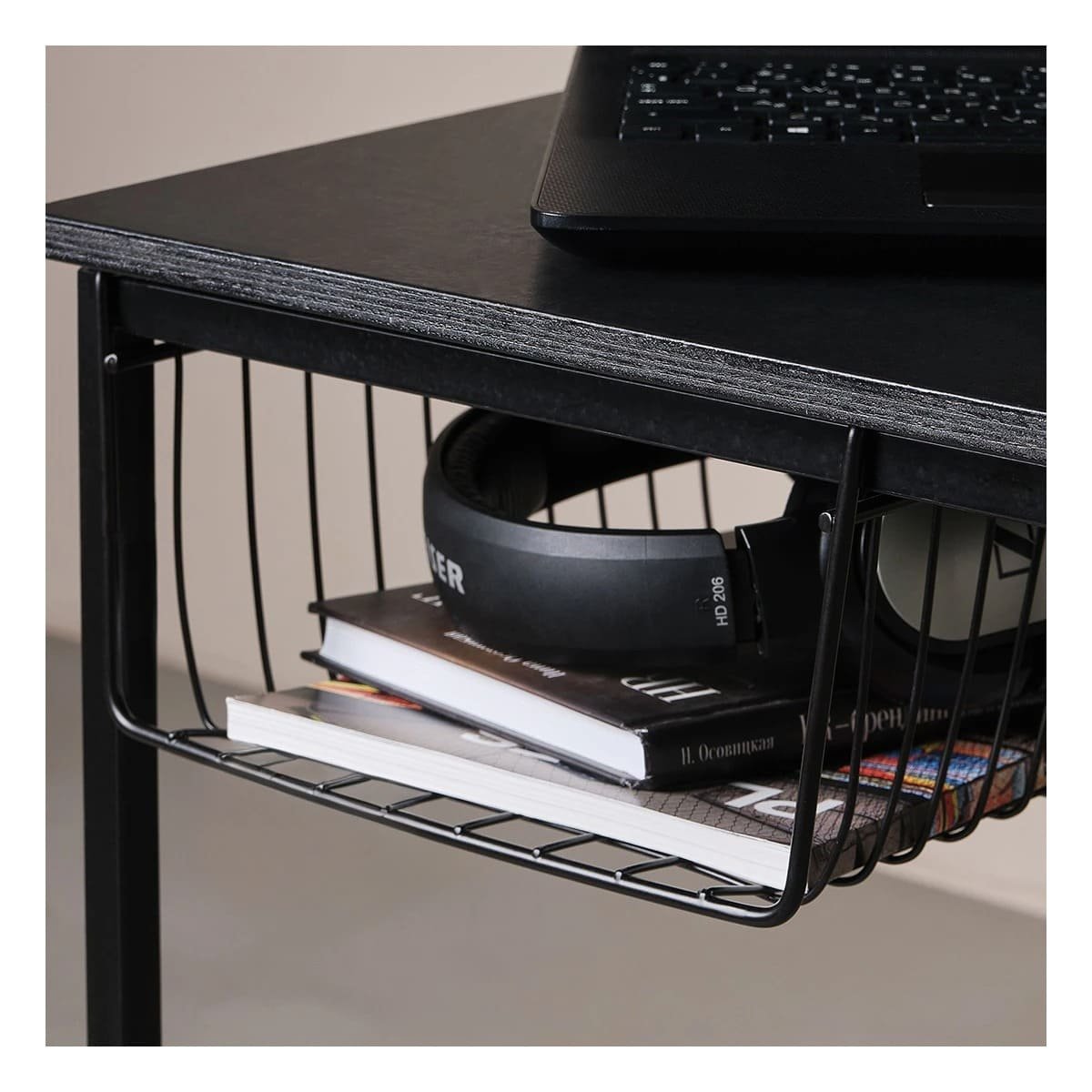 PACK4 SOPORTE FLOTANTE METALICO NEGRO 29X20X27CM PARA ORDEN FUNCIONAL DIARIO Y+REGALO STICKER - 5