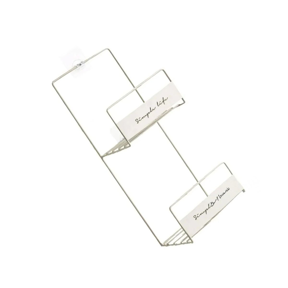 ORGANIZADOR DOBLE NIVEL PARA CARTERAS BLANCO 45X17X19CM USO DIARIO PLUS Y+LIGAS REGALO - 5