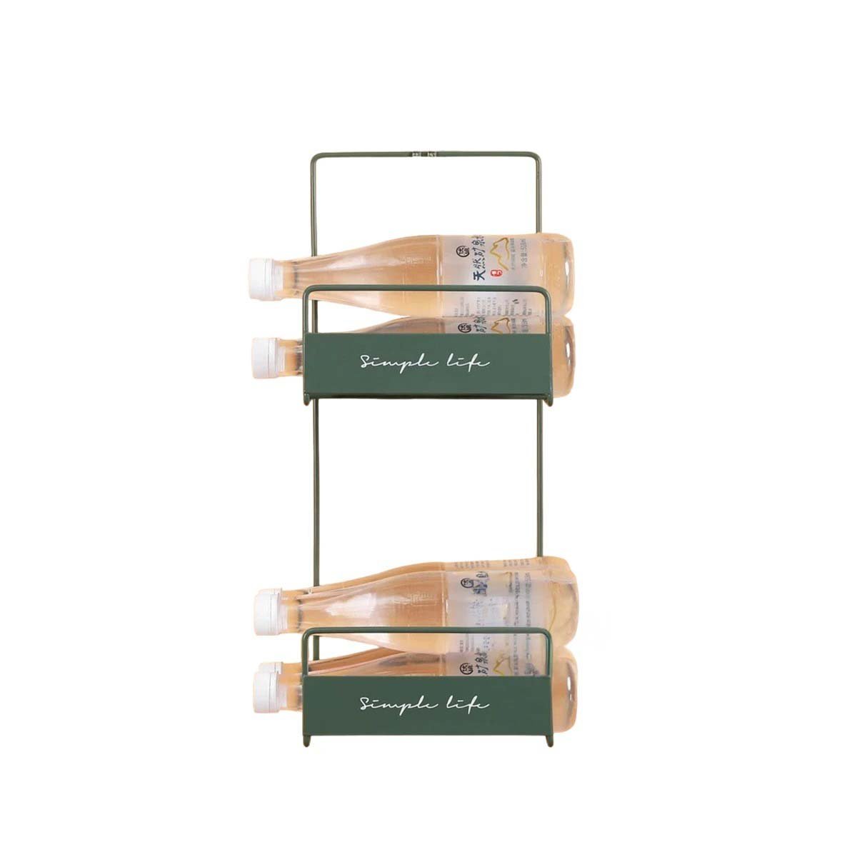 PACK2 RACK DOBLE NIVEL PARA CARTERAS VERDE 45X17X19CM USO DIARIO PLUS Y+REGALO STICKER - 2