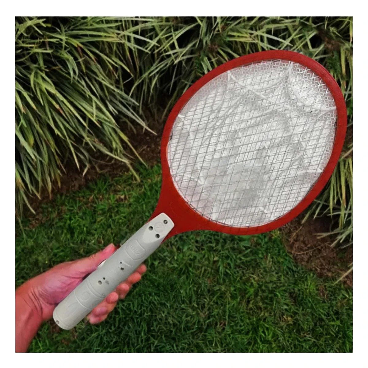 PACK2 RED MOSQUITERA MANUAL PARA CONTROL RAPIDO DE INSECTOS ROJO Y+REGALO STICKER - 5