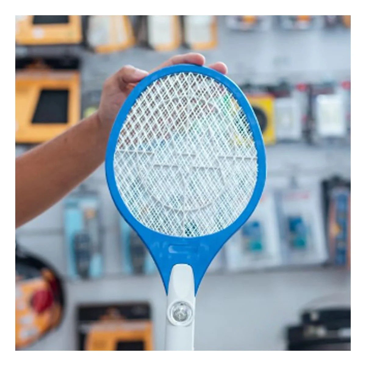 RAQUETA MOSQUITERA MULTIFUNCIONAL PARA CASA PATIO Y TERRAZA AZUL Y+POST IT - 3