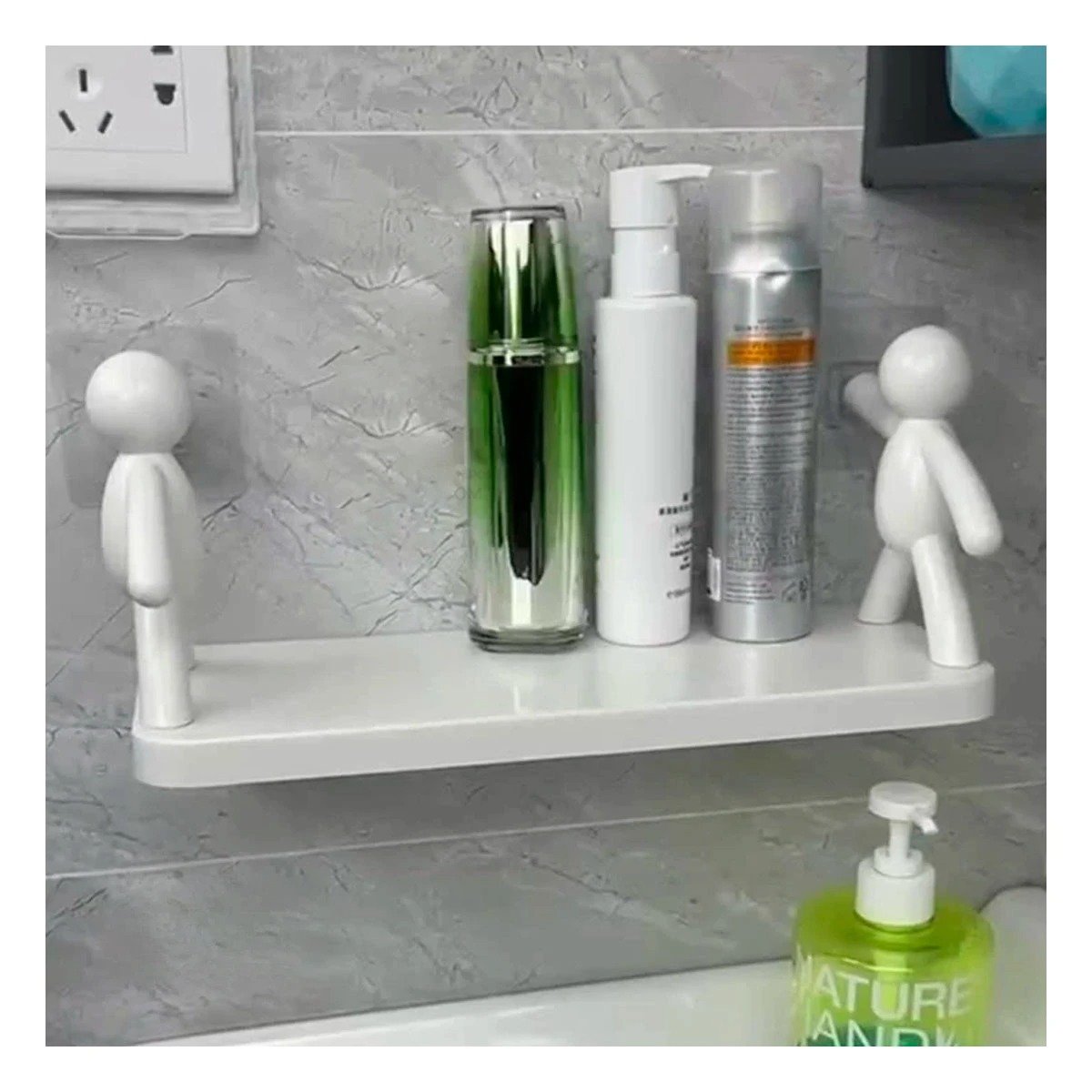 PACK2 PLATAFORMA HUMANOIDE PLASTICO PARA ORDENAR ARTICULOS PERSONALES Y OBJETOS BLANCO - 2