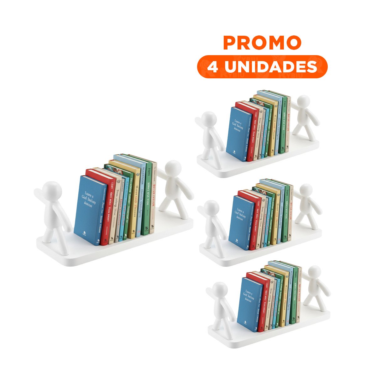 PACK4 PLATAFORMA HUMANOIDE PLASTICO PRACTICA PARA ACCESORIOS BLANCO - 1