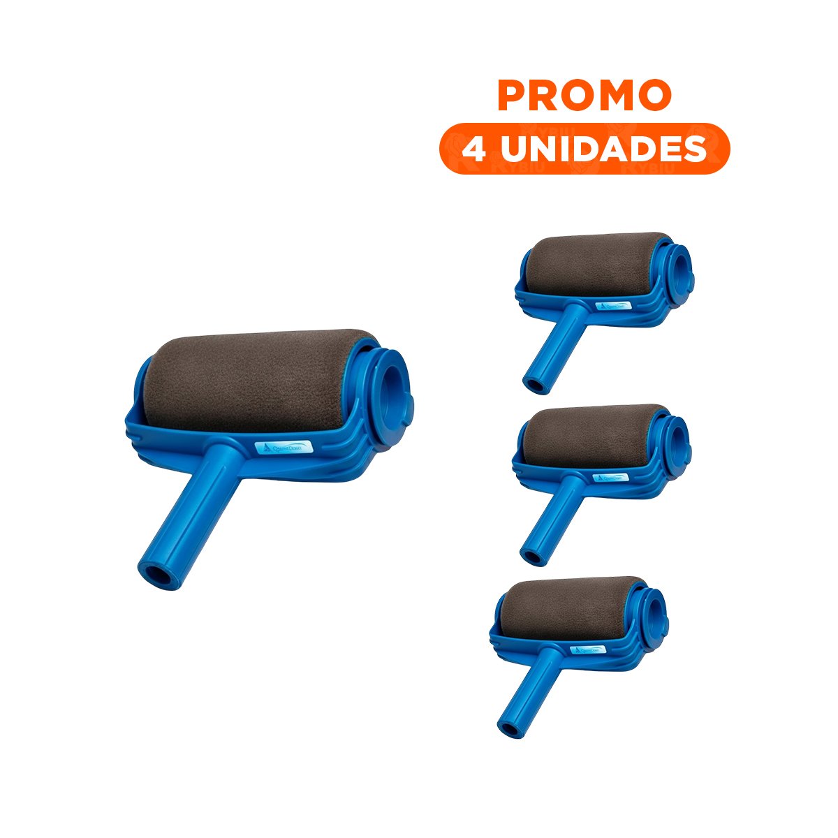 PACK4 APLICADOR PARA PINTAR SUPERFICIES GRANDES UNIFORME Y SEGURO AZUL NEGRO - 1