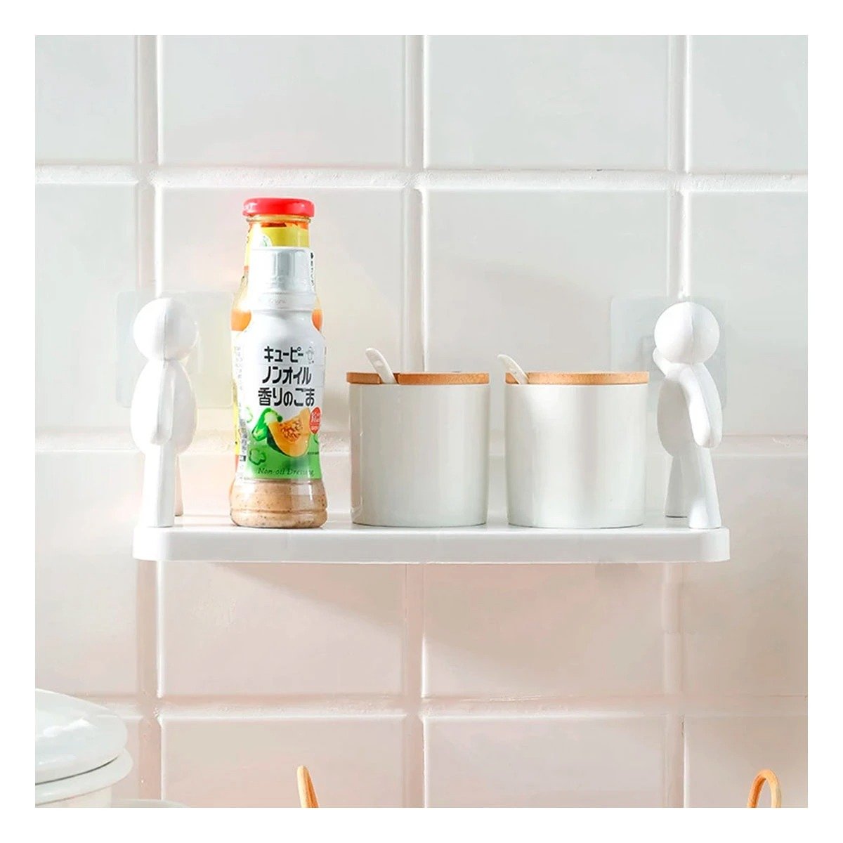 PACK6 NIVEL HUMANOIDE PLASTICO PARA ORGANIZAR CREMAS Y PERFUMES BLANCO - 2