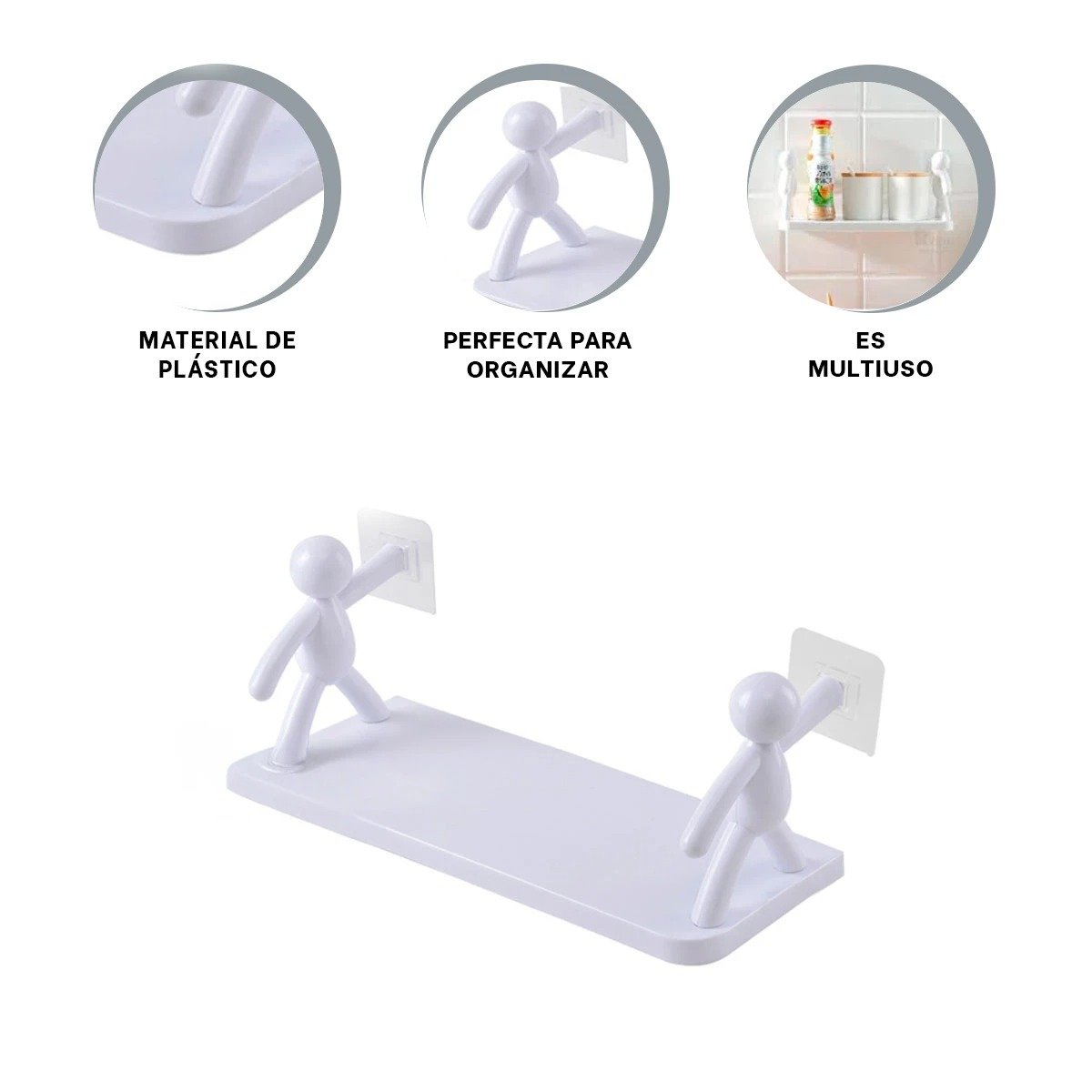 BALDAS HUMANOIDES PLASTICO MODERNAS PARA OPTIMIZAR ESPACIO Y ORDEN BLANCO Y+POST IT - 5