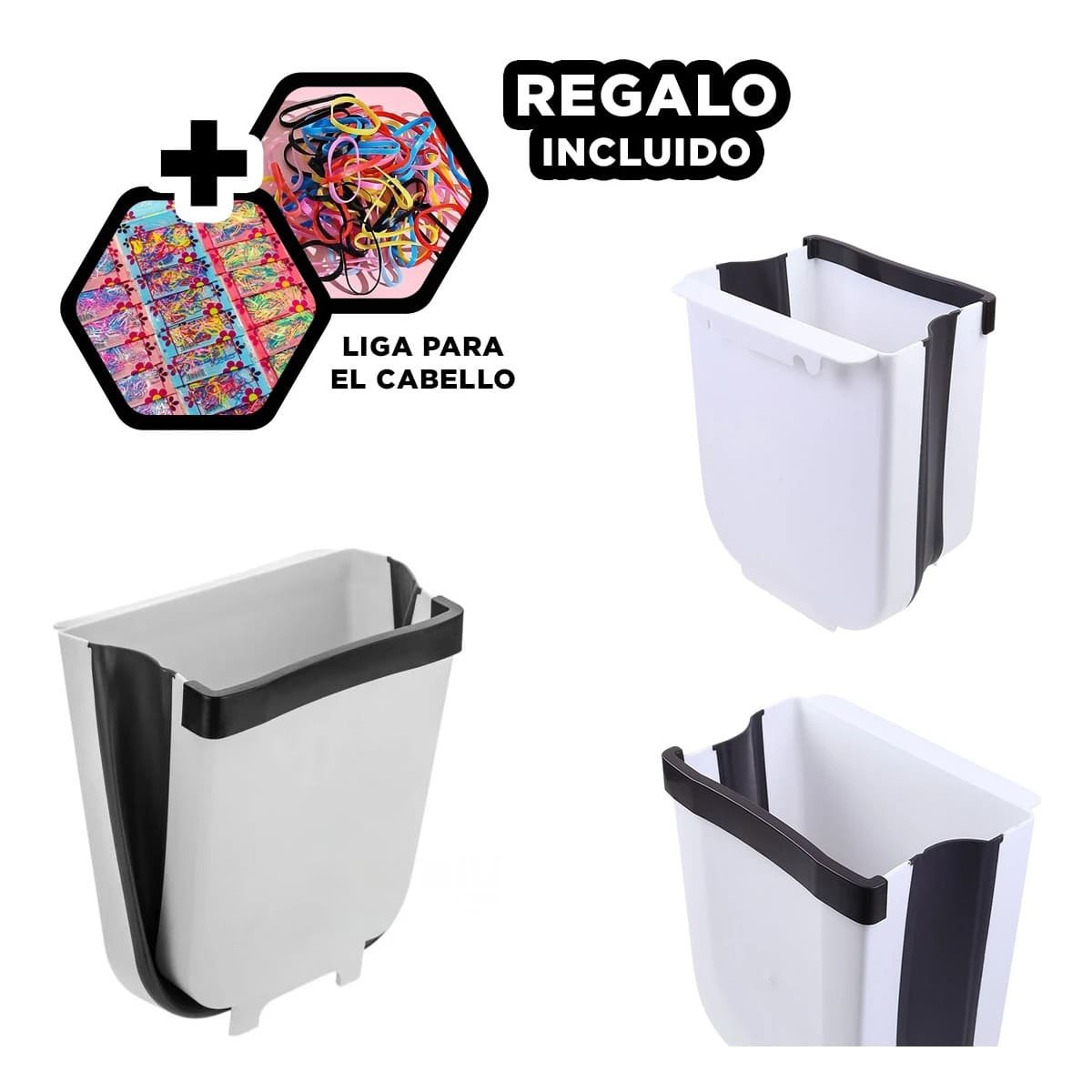 TACHO COLAPSABLE BLANCO PARA ESPACIOS REDUCIDOS Y ORDEN DIARIO HOGAR Y+LIGAS REGALO - 2
