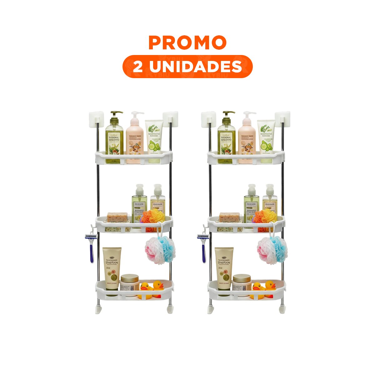 PACK2 ESTANTE PRACTICO 3 NIVELES PARA ORDENAR UTENSILIOS METAL Y PLASTICO Y+REGALO STICKER - 1