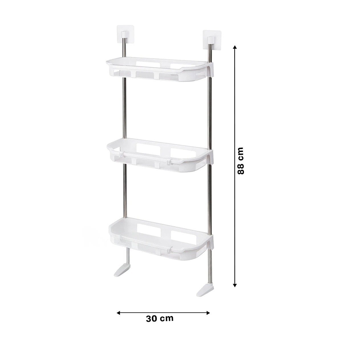 REPISA FUNCIONAL 3 NIVELES MULTIUSO PARA HIGIENE PERSONAL METAL Y PLASTICO Y+POST IT - 4