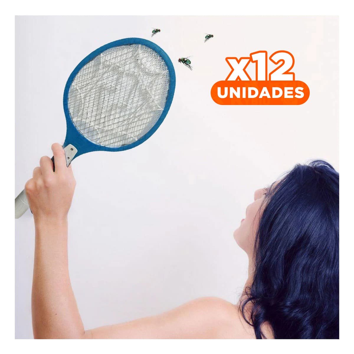PACK12 APARATO MOSQUITERA ELECTRICO PARA CASA PATIO Y TERRAZA AZUL Y+PAPEL REGALO - 1