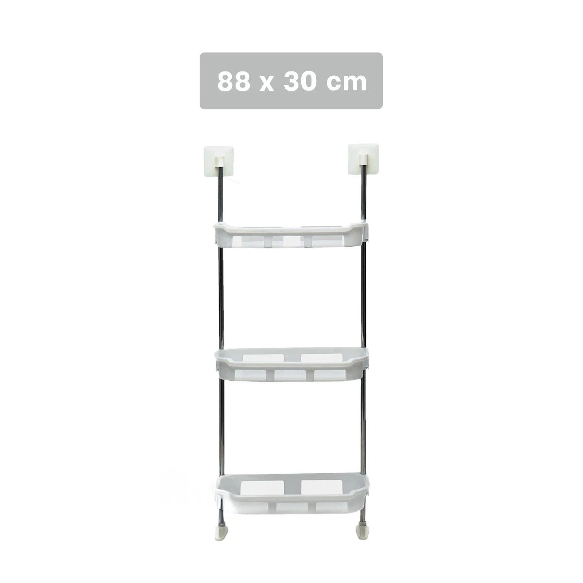 PACK6 SOPORTE FUNCIONAL 3 NIVELES MULTIUSO PARA ACCESORIOS METAL Y PLASTICO Y+REGALO STICKER - 4