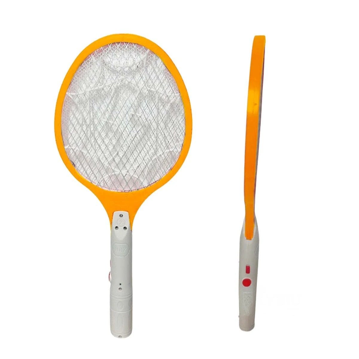 PACK12 RAQUETERO MOSQUITERA ELECTRICO PARA CASA PATIO Y TERRAZA ANARANJADO Y+REGALO STICKER - 2