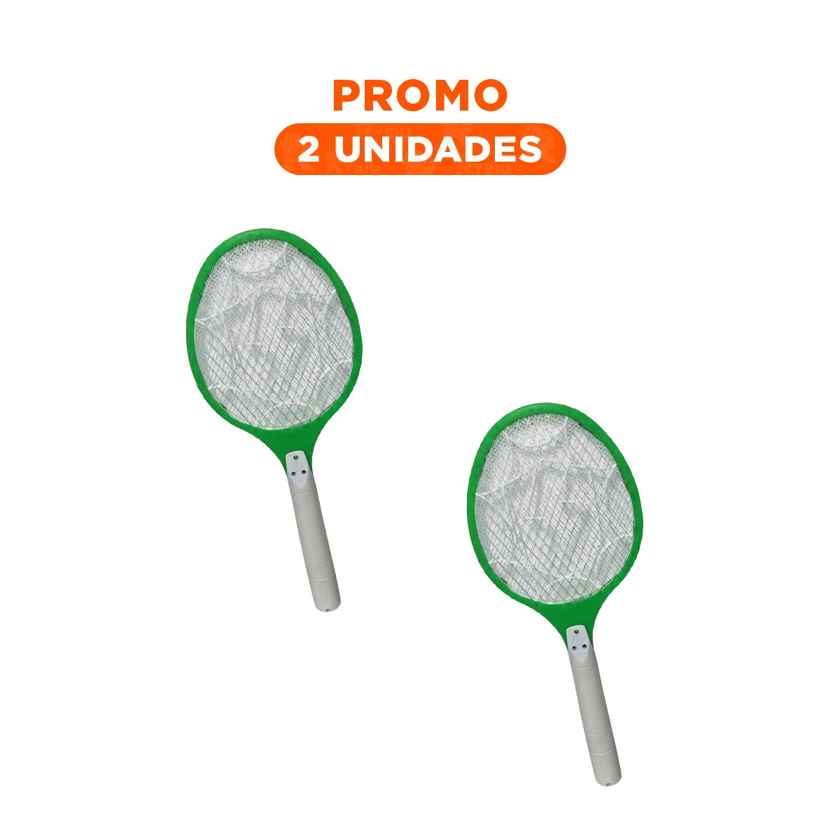 PACK2 INSTRUMENTO MOSQUITERA MANUAL PARA ELIMINACION RAPIDA DE INSECTOS VERDE Y+REGALO STICKER - 1