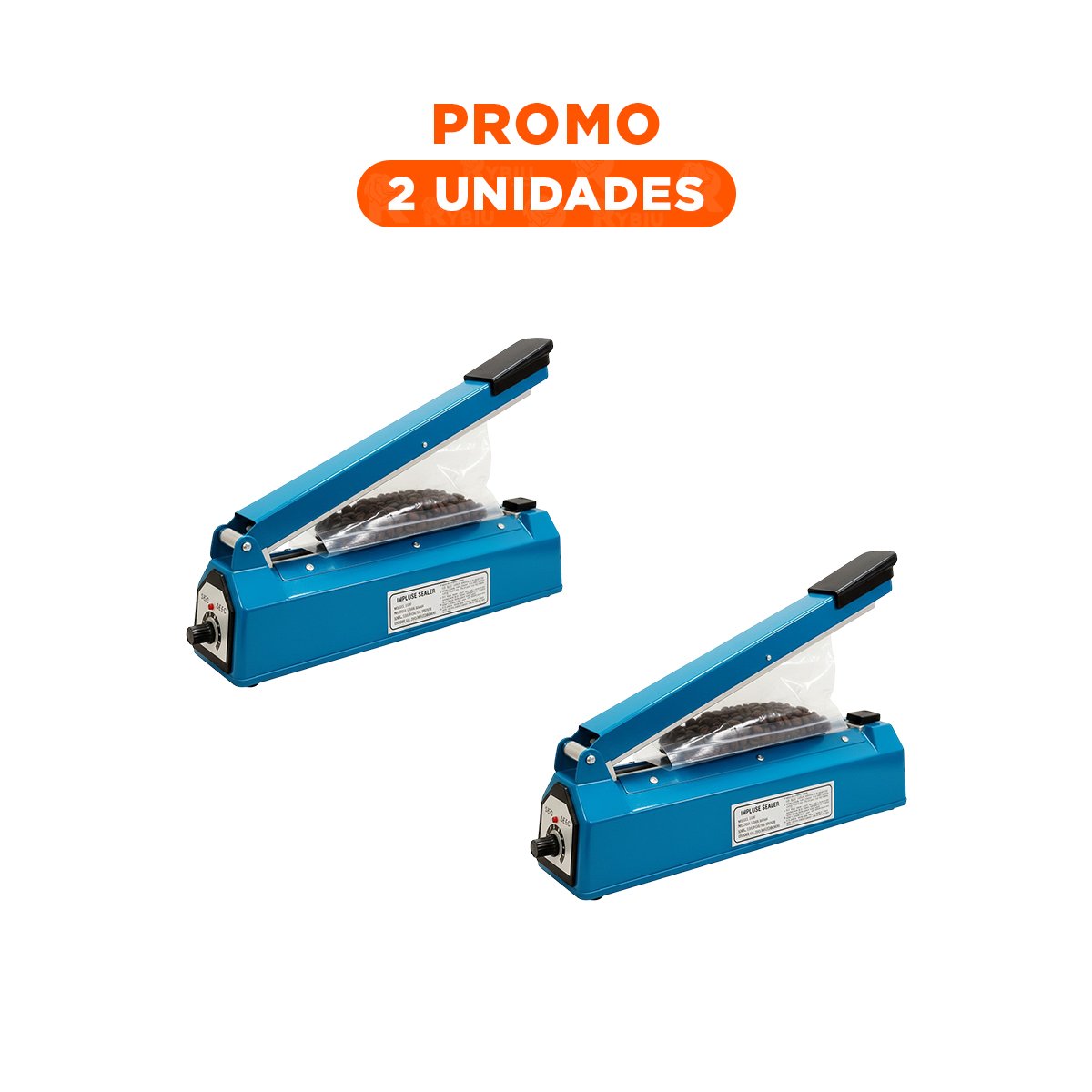 PACK2 APARATO COMPACTO PARA MANTENER PAQUETES BIEN SELLADOS AZUL Y+REGALO STICKER - 1