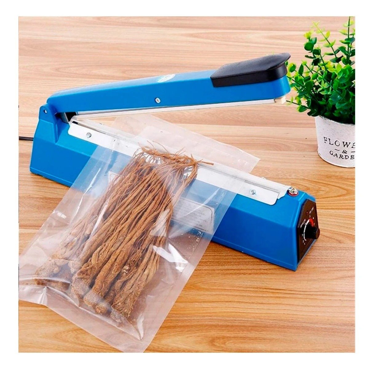 SELLADOR CONFIABLE PARA SELLADO RAPIDO EN OFICINA O HOGAR AZUL 54X14CM Y+POST IT - 1
