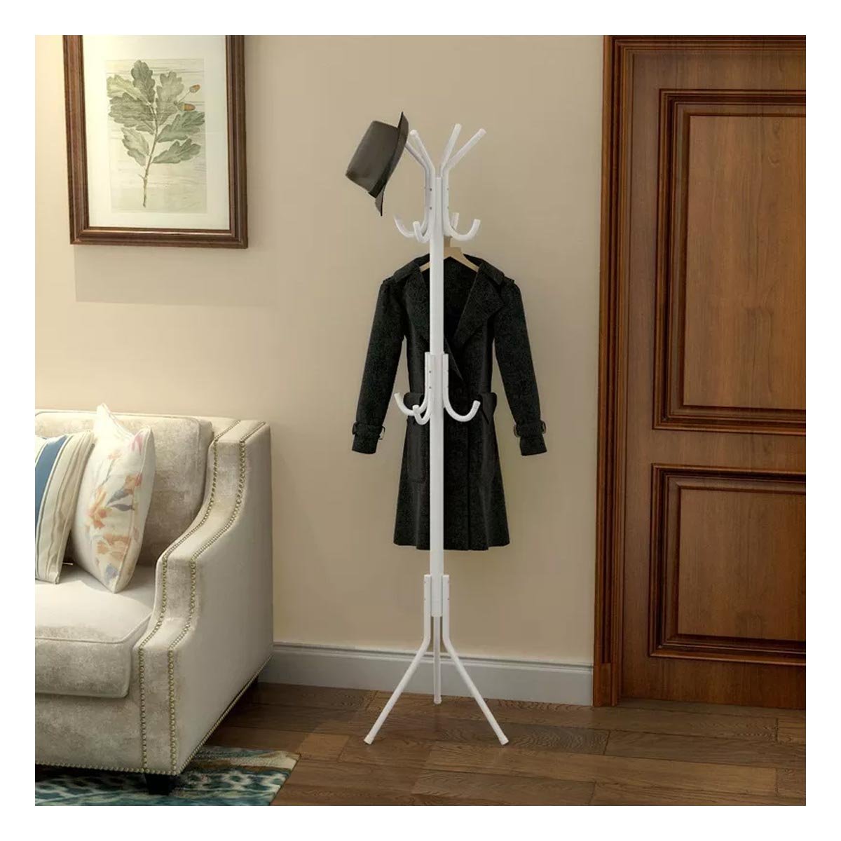 PACK12 ESTRUCTURA MULTIUSO 175X45CM PARA ORGANIZAR ROPA EN HOGAR BLANCO Y+PAPEL REGALO - 3