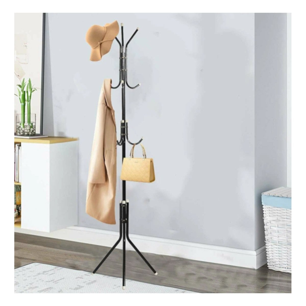 PACK6 ORGANIZADOR MULTIUSO 175X45CM PARA ORDENAR PRENDAS EN CASA NEGRO - 3