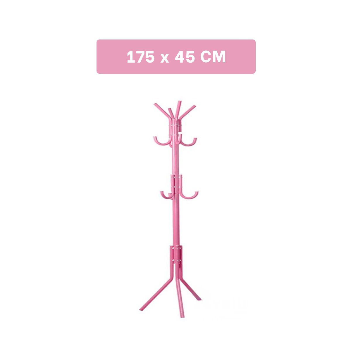 PACK2 COLGADOR PRACTICO DE METAL ROSADO 175X45 CM PARA ESPACIOS REDUCIDOS Y+PAPEL REGALO - 4