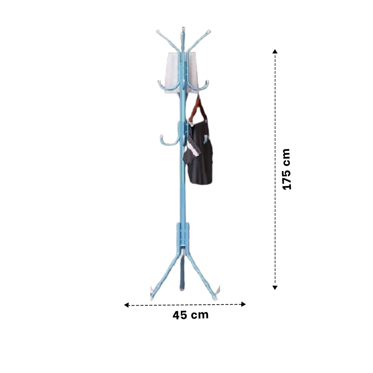 PACK6 ESTRUCTURA MULTIUSO 175X45CM PARA MANTENER ORDEN EN ESPACIOS CELESTE Y+REGALO STICKER - 4