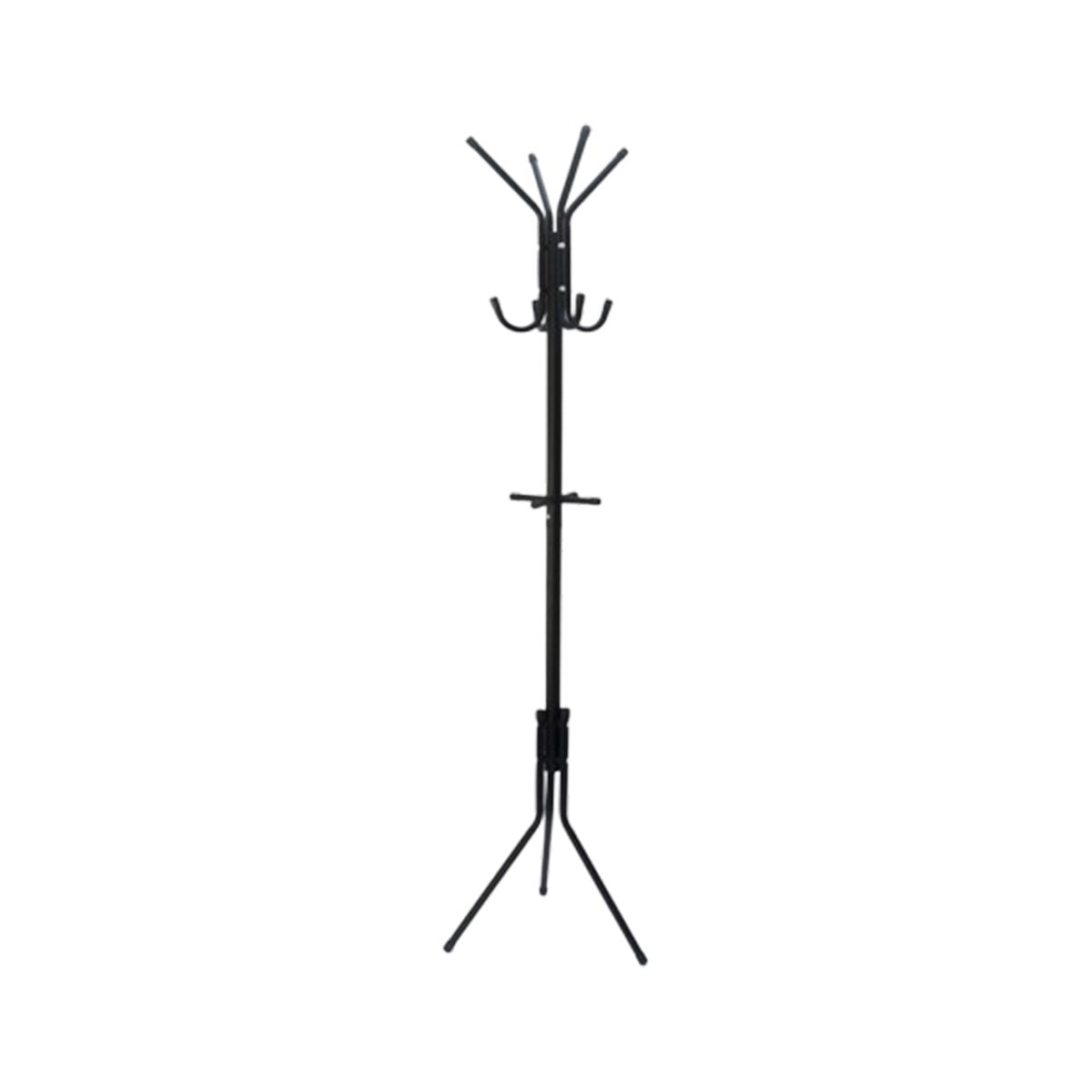 PERCHERA MULTIUSO 175X45CM PARA COLGAR ROPA DE USO DIARIO NEGRO Y+REGALO STICKER - 1