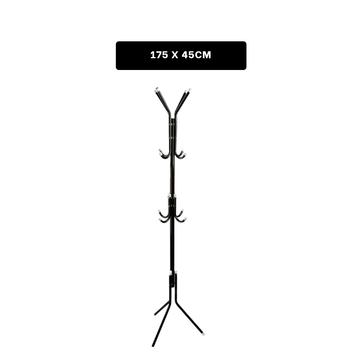 PERCHERA MULTIUSO 175X45CM PARA COLGAR ROPA DE USO DIARIO NEGRO Y+REGALO STICKER - 4