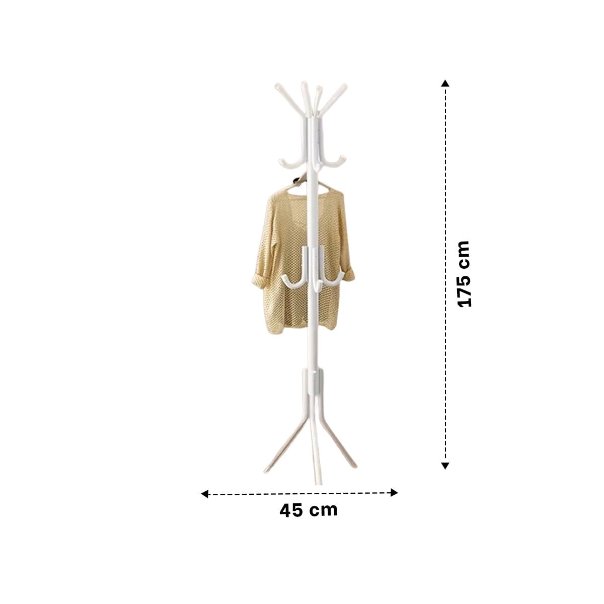 PACK4 SOPORTE MULTIUSO 175X45CM PARA ROPA Y ACCESORIOS EN HOGAR BLANCO FIRME Y+PAPEL REGALO - 4