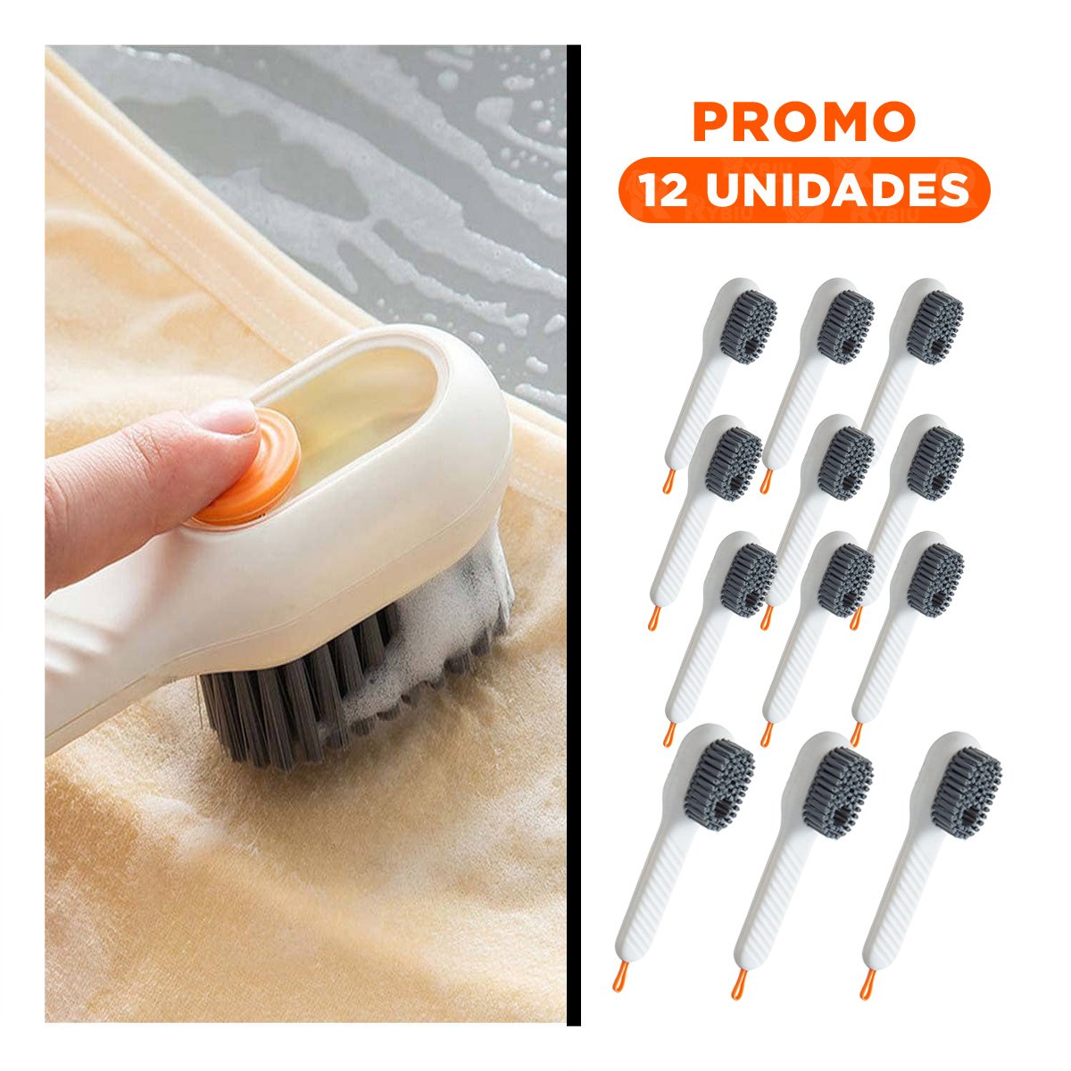 PACK12 ACCESORIO DE LIMPIEZA CON DISPENSADOR MULTIFUNCIONAL COMPACTO BLANCO - 1