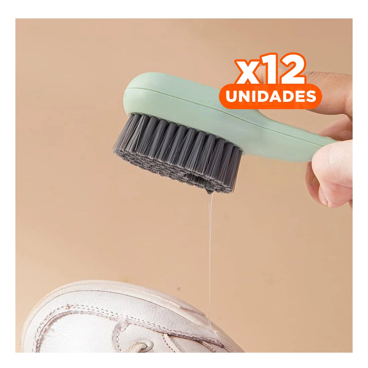 PACK12 UTENSILIO DE LIMPIEZA CON DISPENSADOR MULTIFUNCIONAL PARA COCINA VERDE Y+REGALO STICKER - 1