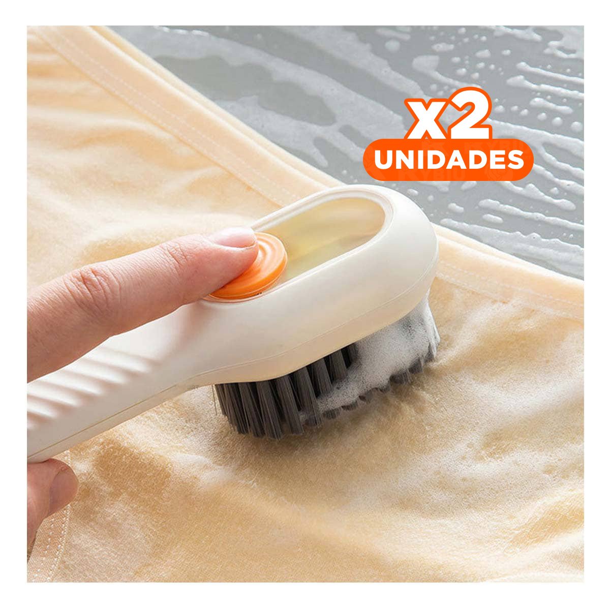 PACK2 HERRAMIENTA DE LIMPIEZA CON DISPENSADOR MULTIFUNCIONAL BLANCO - 1