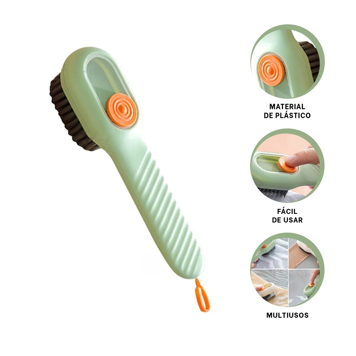 CEPILLO CON DISPENSADOR MULTIFUNCIONAL COMPACTO PARA ESPACIOS DE COCINA VERDE Y+POST IT - 5