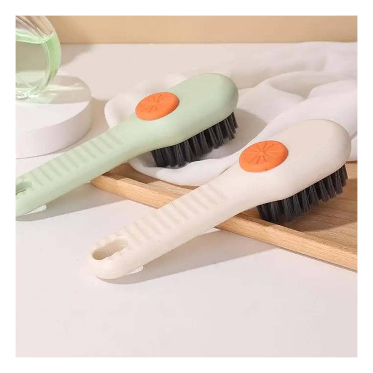 CEPILLO CON DISPENSADOR MULTIFUNCIONAL PARA USO DIARIO EN HOGAR BLANCO Y+PAPEL REGALO - 1