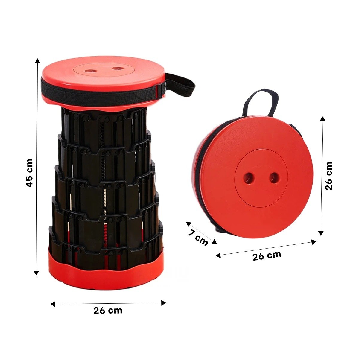PACK12 BANQUETA PLEGABLE 2 SEGUROS PORTATILES TAPA ROJO CENTRO NEGRO USO DIARIO Y+PAPEL REGALO - 4