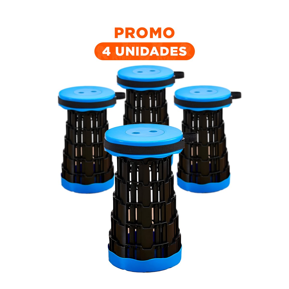 PACK4 BUTACA PORTATIL PLEGABLE CON DOS SEGUROS PARA ESPACIOS DE HOGAR Y CASA - 1