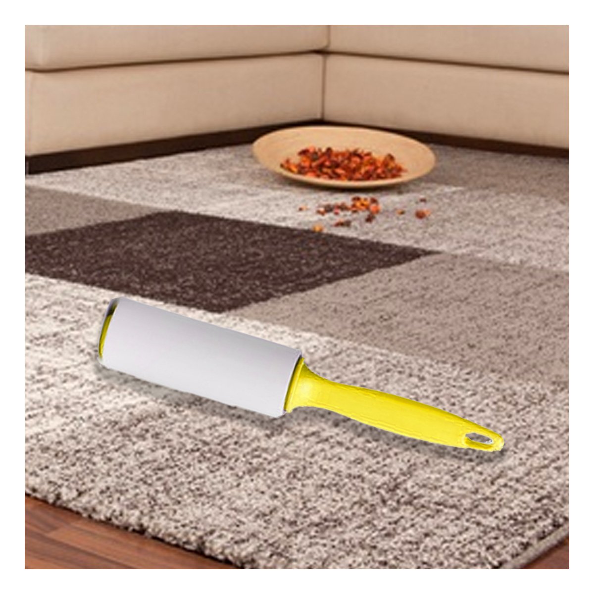 PACK4 ACCESORIO QUITA PELUSA EN RODILLO PARA ROPA AMARILLO PLUS Y+REGALO STICKER - 5
