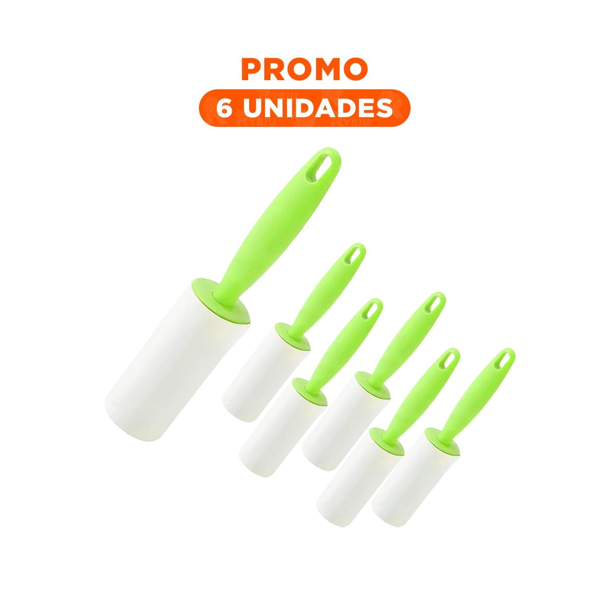 PACK6 ACCESORIO QUITA PELUSA EN RODILLO PORTATIL PARA USO DIARIO VERDE NUEVO Y+REGALO STICKER - 1