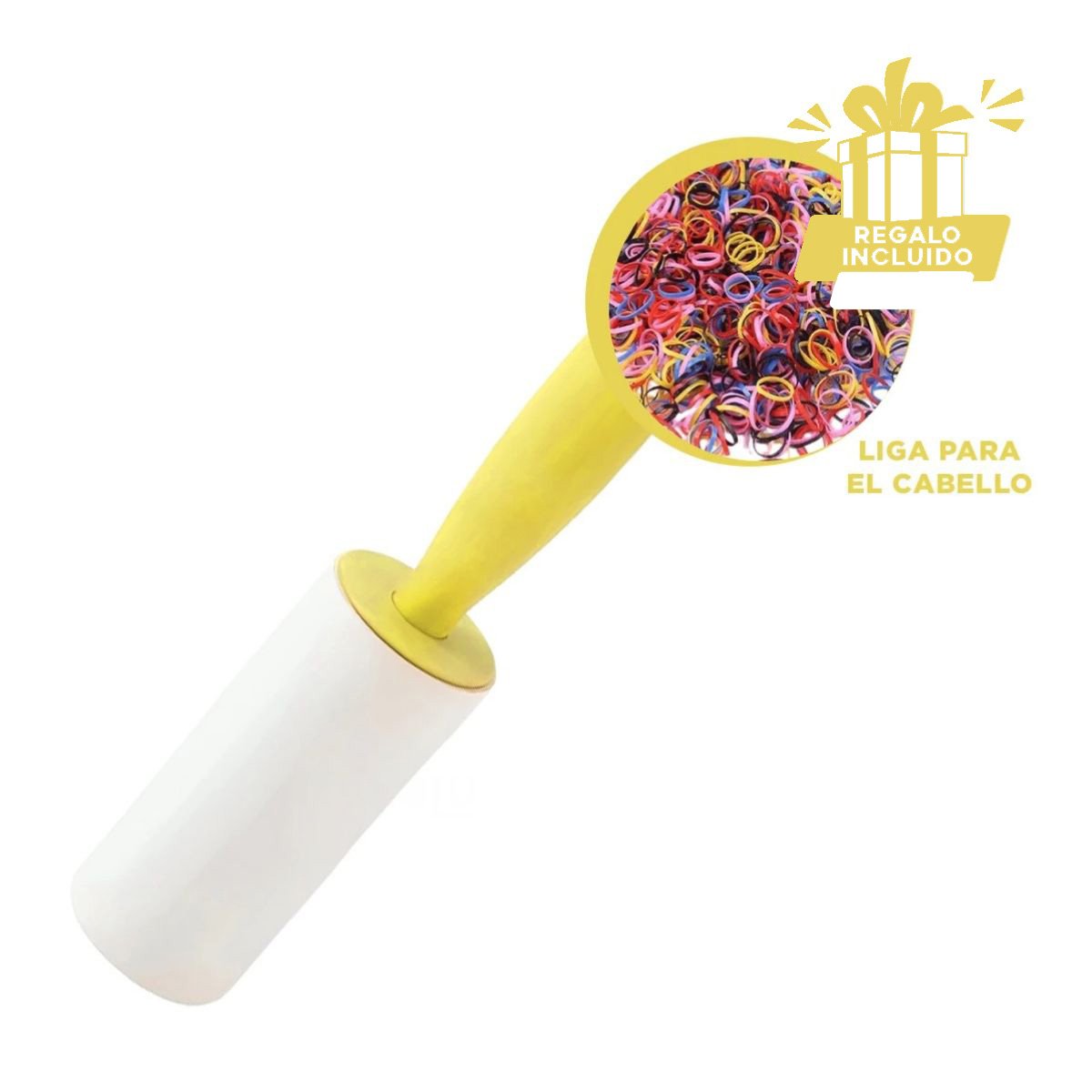 RODILLO MANUAL QUITA PELUSA PARA TELAS Y ASIENTOS EN CASA AMARILLO Y+LIGAS REGALO - 2